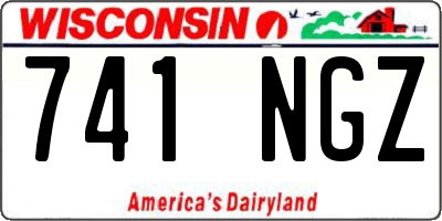 WI license plate 741NGZ