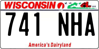 WI license plate 741NHA