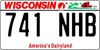 WI license plate 741NHB