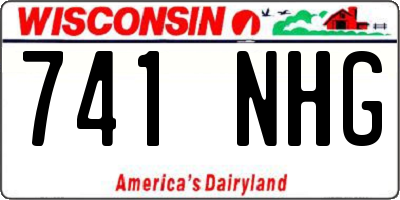 WI license plate 741NHG