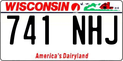 WI license plate 741NHJ