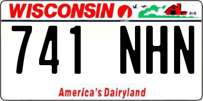 WI license plate 741NHN