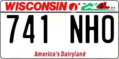 WI license plate 741NHO
