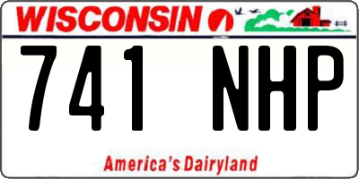 WI license plate 741NHP