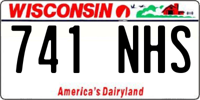 WI license plate 741NHS