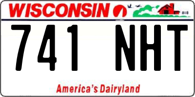 WI license plate 741NHT
