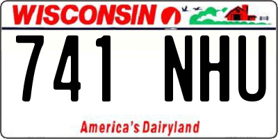 WI license plate 741NHU