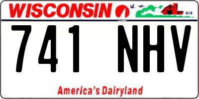 WI license plate 741NHV
