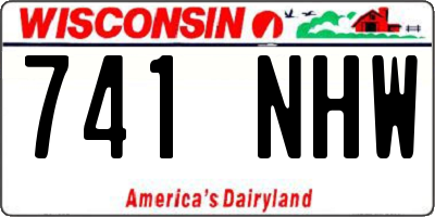 WI license plate 741NHW