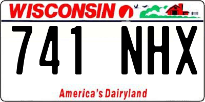WI license plate 741NHX