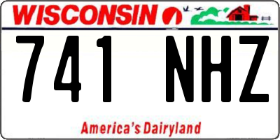 WI license plate 741NHZ