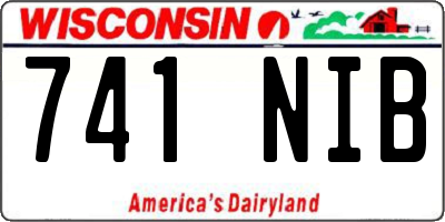 WI license plate 741NIB