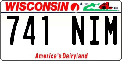 WI license plate 741NIM