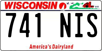 WI license plate 741NIS
