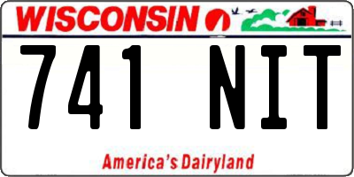 WI license plate 741NIT