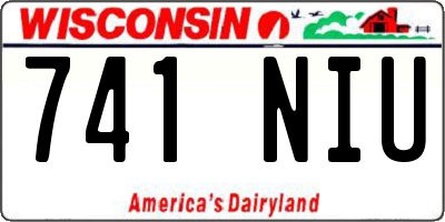 WI license plate 741NIU