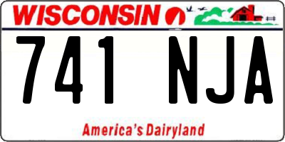 WI license plate 741NJA