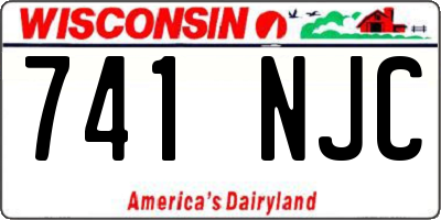 WI license plate 741NJC