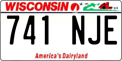 WI license plate 741NJE