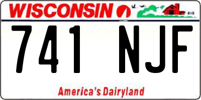 WI license plate 741NJF