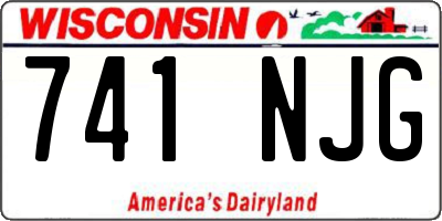 WI license plate 741NJG