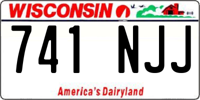 WI license plate 741NJJ