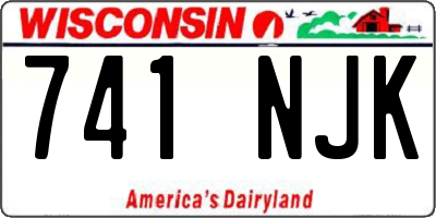 WI license plate 741NJK
