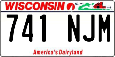 WI license plate 741NJM