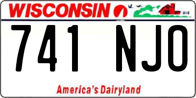 WI license plate 741NJO