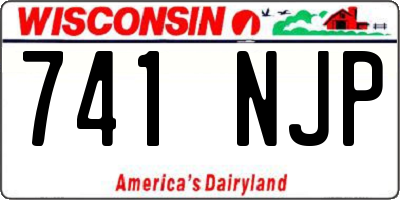 WI license plate 741NJP