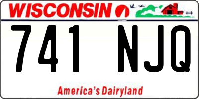 WI license plate 741NJQ