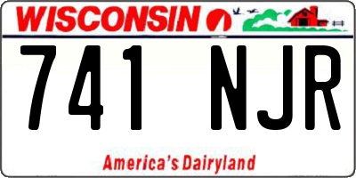 WI license plate 741NJR