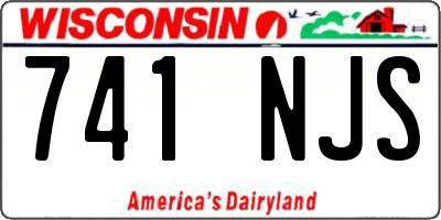 WI license plate 741NJS
