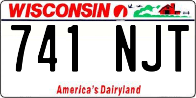 WI license plate 741NJT