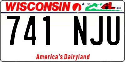 WI license plate 741NJU