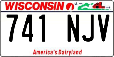 WI license plate 741NJV
