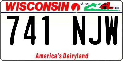 WI license plate 741NJW