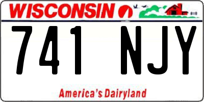 WI license plate 741NJY