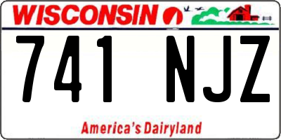 WI license plate 741NJZ