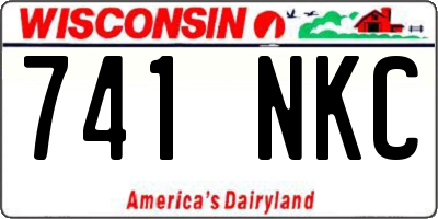 WI license plate 741NKC