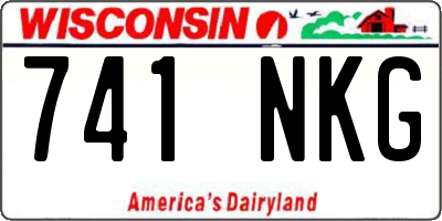 WI license plate 741NKG
