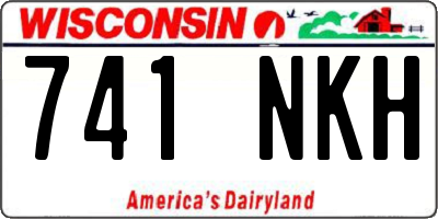 WI license plate 741NKH