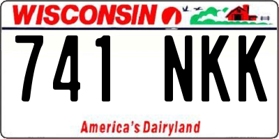 WI license plate 741NKK