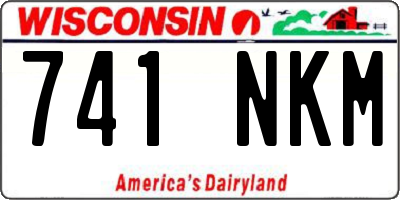 WI license plate 741NKM