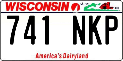 WI license plate 741NKP