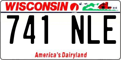 WI license plate 741NLE