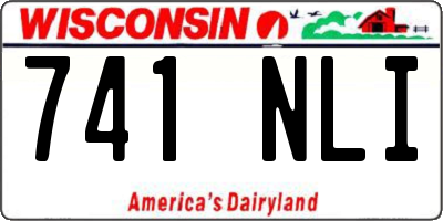 WI license plate 741NLI