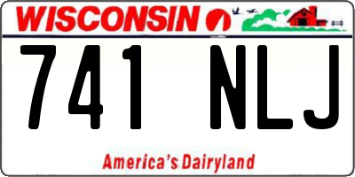 WI license plate 741NLJ
