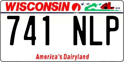 WI license plate 741NLP