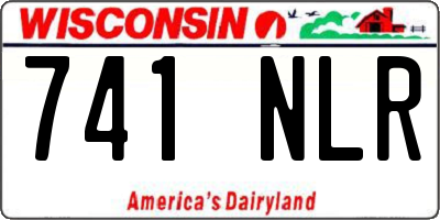 WI license plate 741NLR